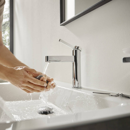 HG Finoris Смеситель для раковины 110 push-open, цвет хром 