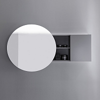 Burgbad Coco Зеркальный шкаф с подсветкой 120x70x17 см, цвет серый