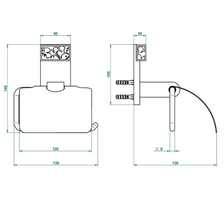 THG MASQUE DE FEMME METAL GRAVE Держатель туалетной бумаги с крышкой, цвет полированное золото 