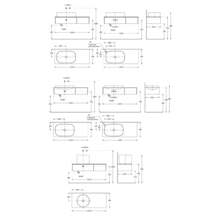 Kerama Marazzi Тумба MAGICA подвесная 120, 2 ящика, утренний серый матовый 