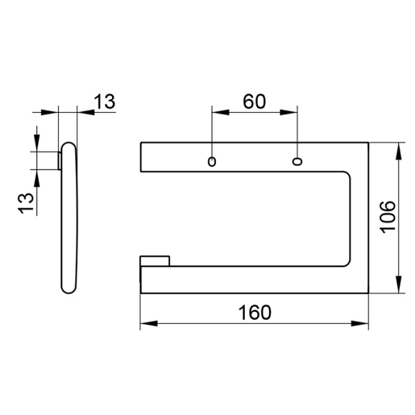 Keuco EDITION 400 Держатель т/б поворотный, открытый, рулон до 120 мм, скрытый крепеж в к-те цвет: brushed brass 