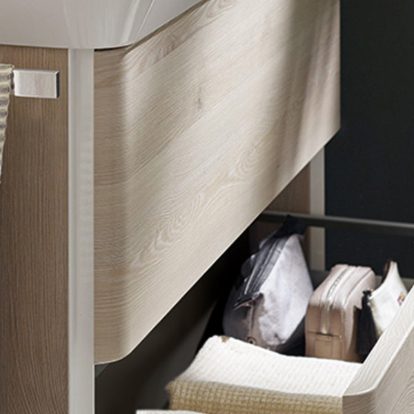 Burgbad Iveo База подвесная с керамическим умывальником с 1 отв под смес. 1000х492х721 мм.2 выдв ящика, сифон в компл. F2835 дуб меринос 