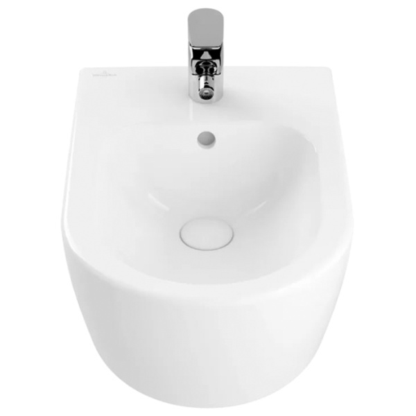 Villeroy&Boch Avento Биде подвесное 370*530*395, с 1 отв. под смеситель, цвет альпийский белый 