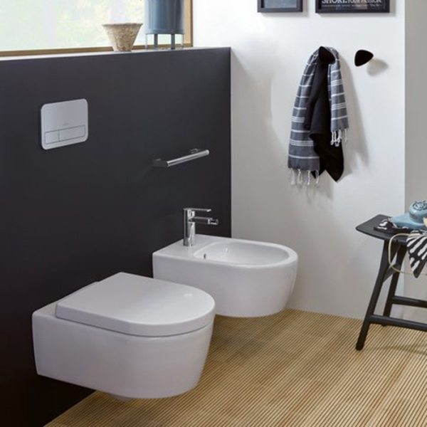 Villeroy&Boch ViConnect Клавиша смыва 253*10*145, цвет-хром матовый 