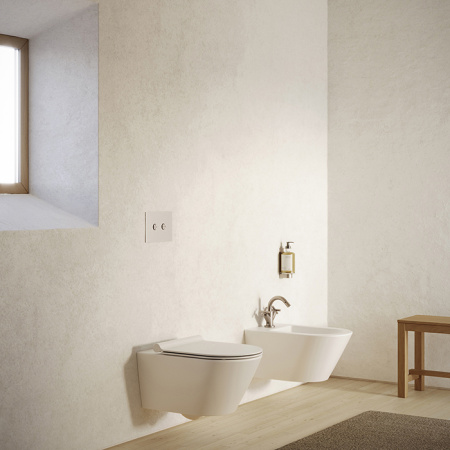 Catalano Zero Унитаз подвесной 55x35, безободковый, смыв Tornado, покрытие Twinglaze+, без крепежа, цвет белый матовый 