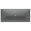 Duravit Vitrium Ванна прямоугольная  отдельностоящая 1850x850мм, с ножками, с2 наклонами для спины, цвет светло-серый матовый