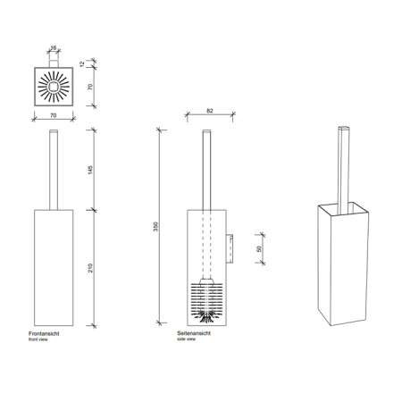 Decor Walther Corner WBG N Туалетный ершик, цвет: хром ЗАКАЗ ПО ЗАПРОСУ 