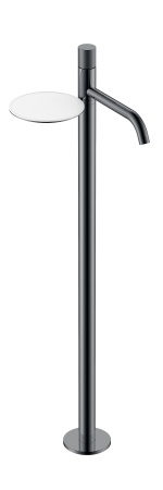 Смеситель STICK напольный для умыв. SHINE GUN METAL SPIRALE 