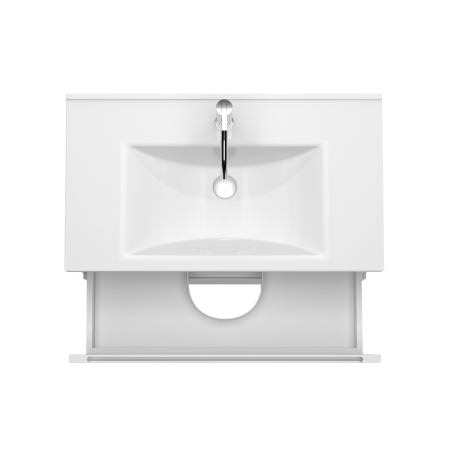 Тумба под раковину/столешницу/столешницу/столешницу Дион, Белый мат/Дуб 80 