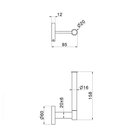 Newform  Держатель т/б, цвет: нержавеющая сталь 