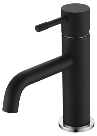 Смеситель для умывальника, Uno. Black Chrome 