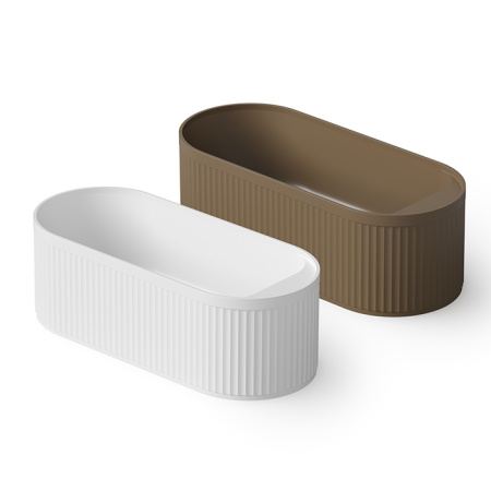 DEA DESIGN Stripes Ванна 1710х720хh560 мм отдельностоящая, цвет dark camel 