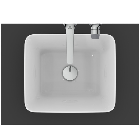 Ideal Standard La Dolce Vita Раковина 400х345хh200 мм, накладная-высокая, без отв. под смес и перелива, с крепежом и шаблоном цвет: белый глянец 