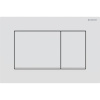 Geberit Sigma20 Клавиша для двойного смыва, квадратная: белый матовый лак, легкоочищ. покр., декор. полоски: белый (бывшая Sigma30)