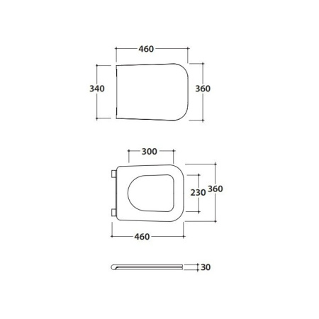 GLOBO Stone Сиденье для унитазов 52см STS05/ST002, цвет черный матовый (микролифт) 