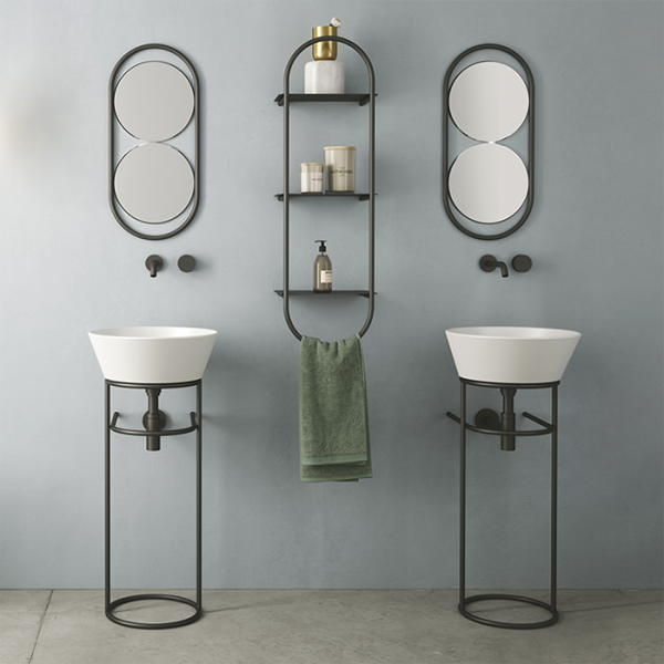 SIMAS WAVE Раковина чаша круглая  42х42х16,5 см, без отв под смеситель,цвет белый 