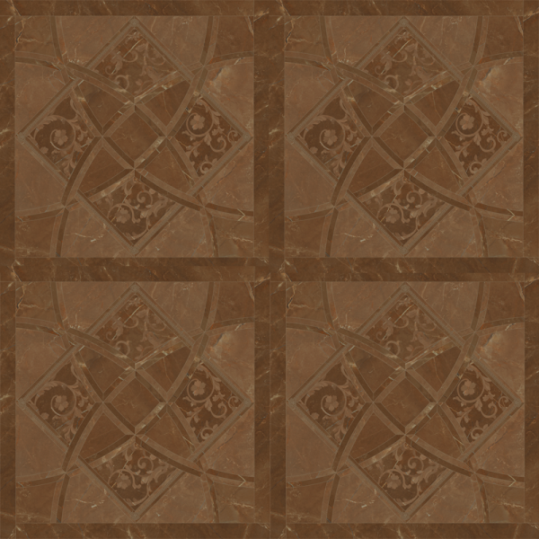 Гранит керамический 262533 EMOTE FONDO INTARSIO Pulpis Marrone RET. 78x78 см 