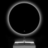 Roca LUNA Зеркало круглое 1000х20х1000 мм, с LED-подсветкой по периметру, с сенсорным выключателем с диммером (ZRU9307857) 