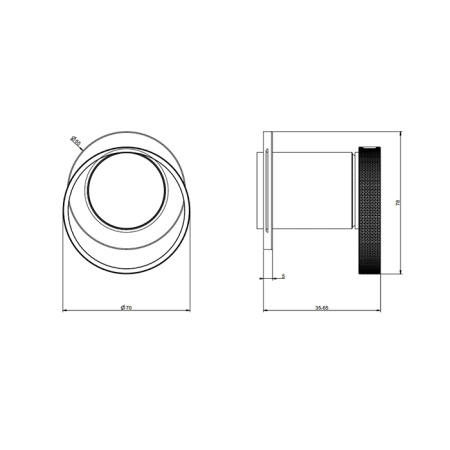 GESSI ANELLO Смеситель настенный встроенный, цвет Brushed Brass PVD 