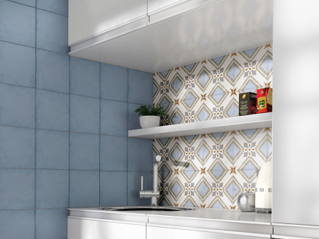  24389 ART NOUVEAU Sky Blue 20х20 см 