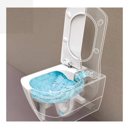 CREAVIT ELEGANT Унитаз подвесной безободковый EG321.00100 