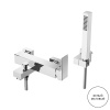 GATTONI Kubik Смеситель для ванны/душа встраиваемый с ручной лейкой, цвет BIANCO OPACO