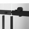 KERAMA MARAZZI Душевая дверь CRISTALLO, раздвижная с функцией soft close, 120х210, матовый черный 