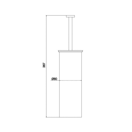 FIMA|Carlo Frattini Rotola Ёршик напольный, цвет брашированный черный хром 