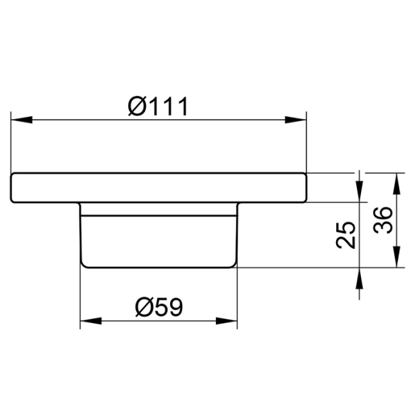 Keuco PLAN Мыльница хрустальная отдельно для арт.14955 цвет: 