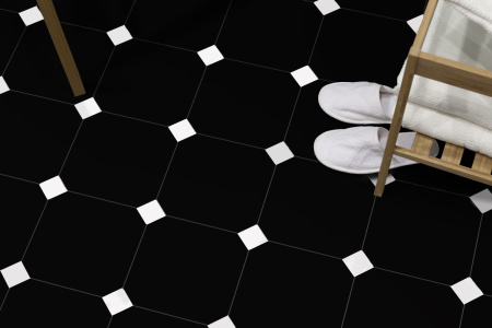 Керамогранит Keros Octo Element Negro P 25x25 