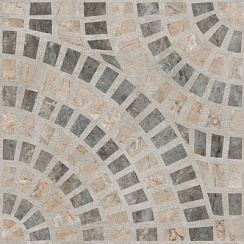 Керамогранит Vitra Marble-Beton Декор Круговой Темный 60x60