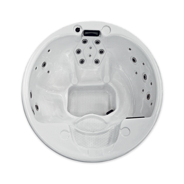 Gruppo Treesse Male Минибассейн 210*95см  г/м, нагреватель 2kw, фильтр картридж, хромо-я, панель, цвет серый, акрил белый. 