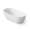 DEA DESIGN Edge Ванна отдельностоящая 150x75xh57 см, материал: Solid Surface искуственный камень, цвет: White №18