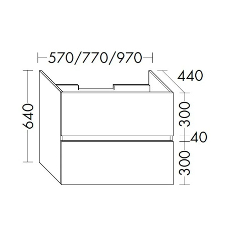 BURGBAD Rocio Тумба 80см, цвет дуб декор Urban 