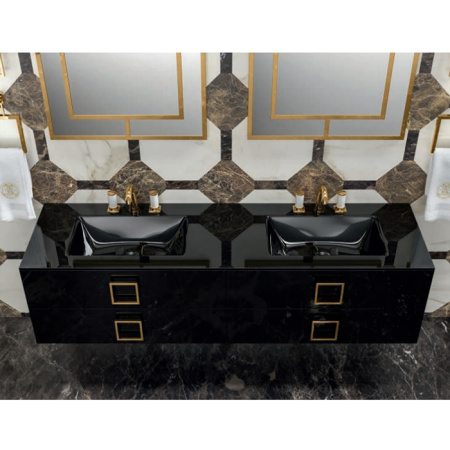 OASIS SQUARE Полотенцедержатель-кольцо, цвет золото 