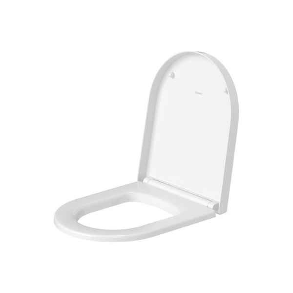 Duravit Me by Starck Сиденье для унитаза, с микролифтом, петли нерж сталь, цвет внутри-белый, снаружи-белый шелковисто-матовый 