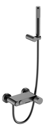 Смеситель STICK для ванны Gun Metall c ручкой DIAMOND 