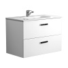 Roca VICTORIA NORD Тумба подвесная 786x450x550 мм. для раковины 800 мм, с 2 ящиками, белый глянец (ZRU9000032)