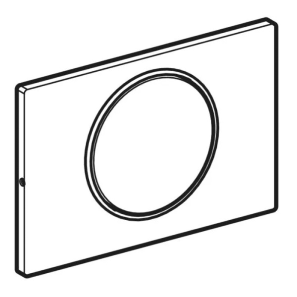 Geberit Sigma10 Клавиша смыв/стоп, с креп. на винтах, круглая: полированный, легкоочищ. покр., декор. кольцо: полированный 
