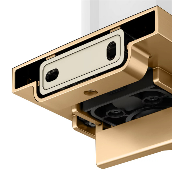 Keuco COLLECTION MOLL Дозатор для жидкого мыла, 180 ml, управление снизу, хрусталь матовый, скрытый крепеж в к-те цвет: brushed brass 