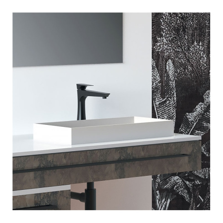 Смеситель для раковины Daniel Diva DV607B15, чёрный матовый 