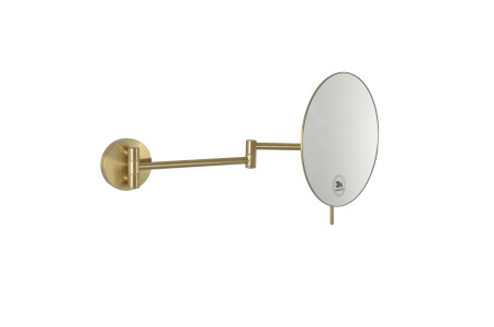 Зеркало косметическое настенное Matt Gold круглое 