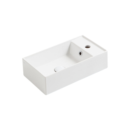 SIMAS AGILE Раковина подвесная 50х27 см, правая , с 1 отв под смеситель,цвет белый матовый 