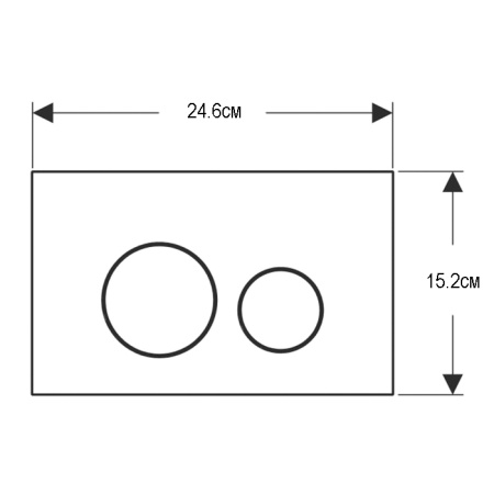 Geberit Sigma40 Клавиша для двойного смыва, круглая: Матированный, легкоочищ. покр. 