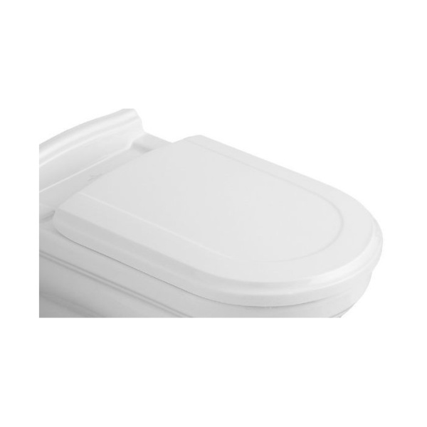 Villeroy&Boch Hommage Сиденье с крышкой для унитаза, с SoftClose, цвет: белый / петли: нержавеющая сталь 