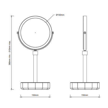 Decor Walther KR KSA Kristall Зеркало косметическое, цвет: Английский зеленый / Золото 