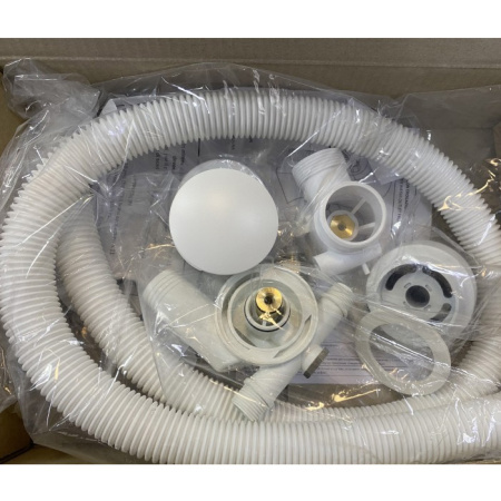 FIMA|Carlo Frattini Сливной гарнитур для ванны click clack c наполнением, цвет белый матовый 