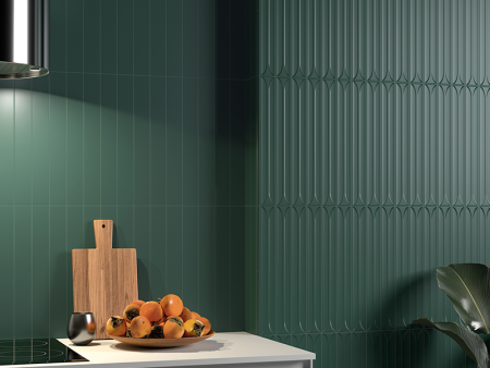 Плитка керамическая настенная 31248 HOPP Laurel Green 5х40 см (56 кор./палл.) 