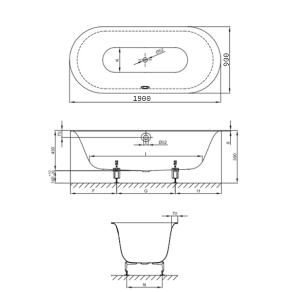 BETTE Ножки для ванны (комплект) (продаем только с ваннами!) 