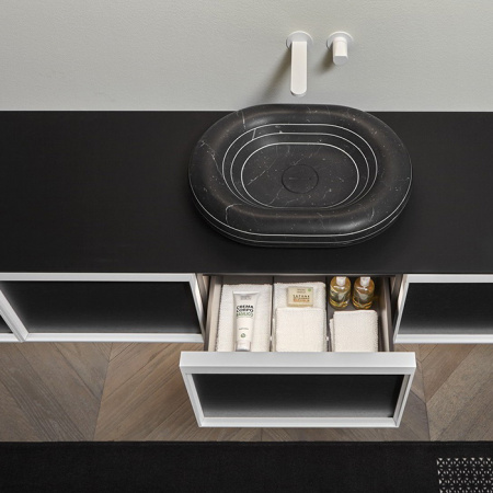 ANTONIO LUPI INDIGO Излив для раковины 200 мм., настенный, в комплекте с встраиваемой частью, цвет белый матовый 